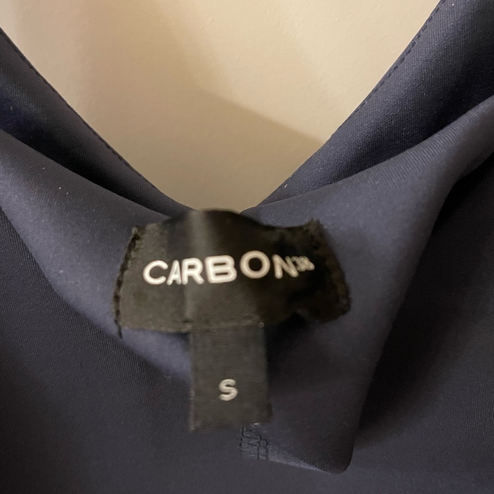 Carbon38 Blue Sleeveless Scoop Neck Sheath Midi Dress - Picture 6 of 6
